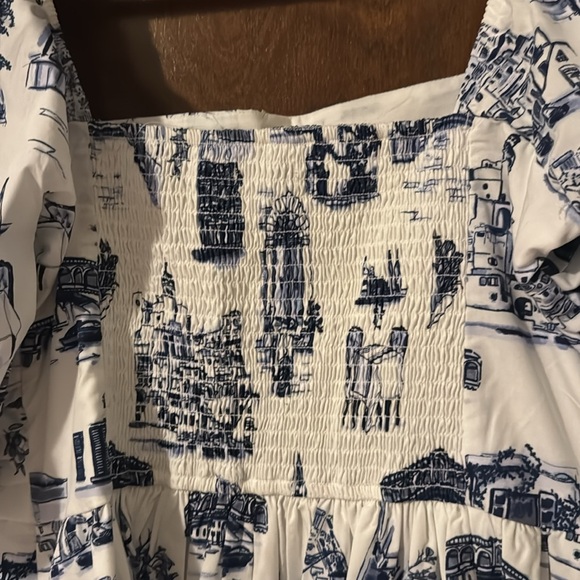 NWT A&F Emerson Poplin Puff Sleeve Midi Dress - Picture 11 of 11